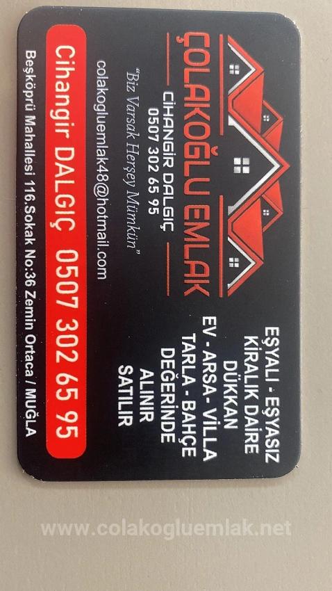 Ortaca Merkezde Satılık 2+1 Kapalı Mutfak Ara Kat Daire